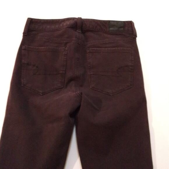 American Eagle Womens Jeans Sz 6 Purple Plum The‎ Hi Rise Jegging 360 Stretch - Picture 13 of 14
